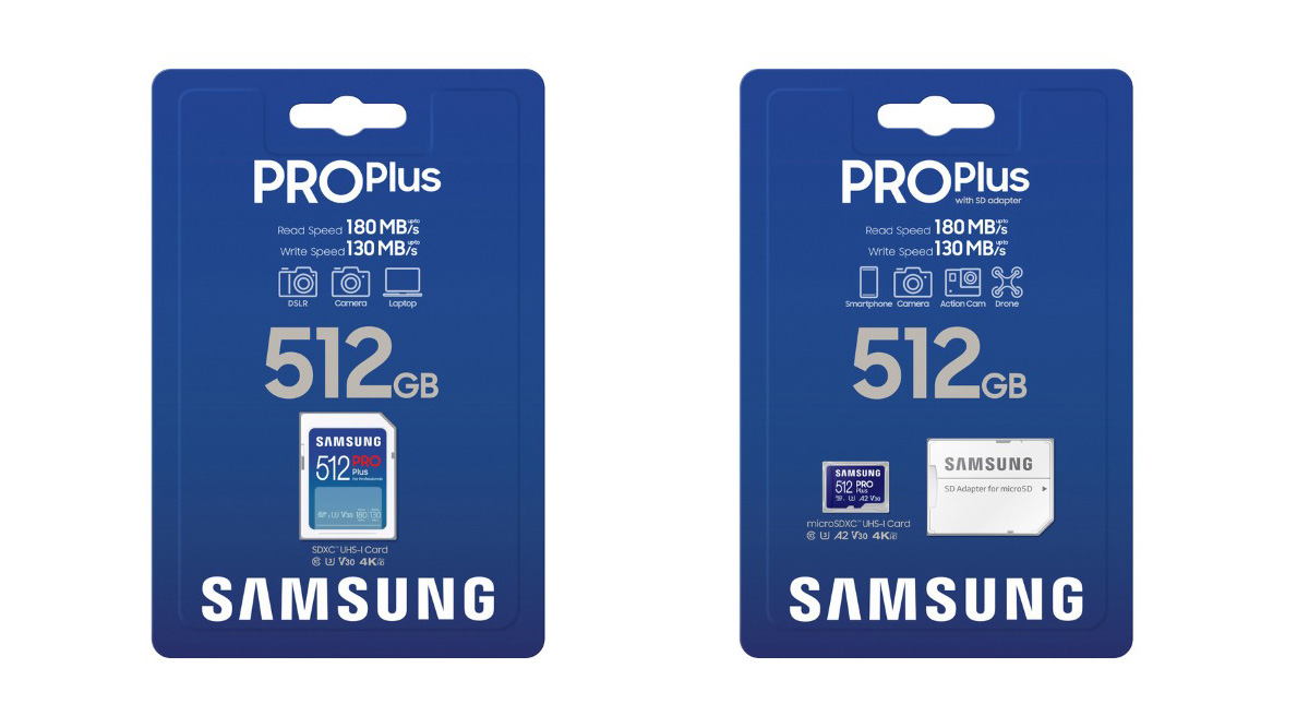 Las tarjetas microSD/SD Samsung PRO Plus ya están disponibles 