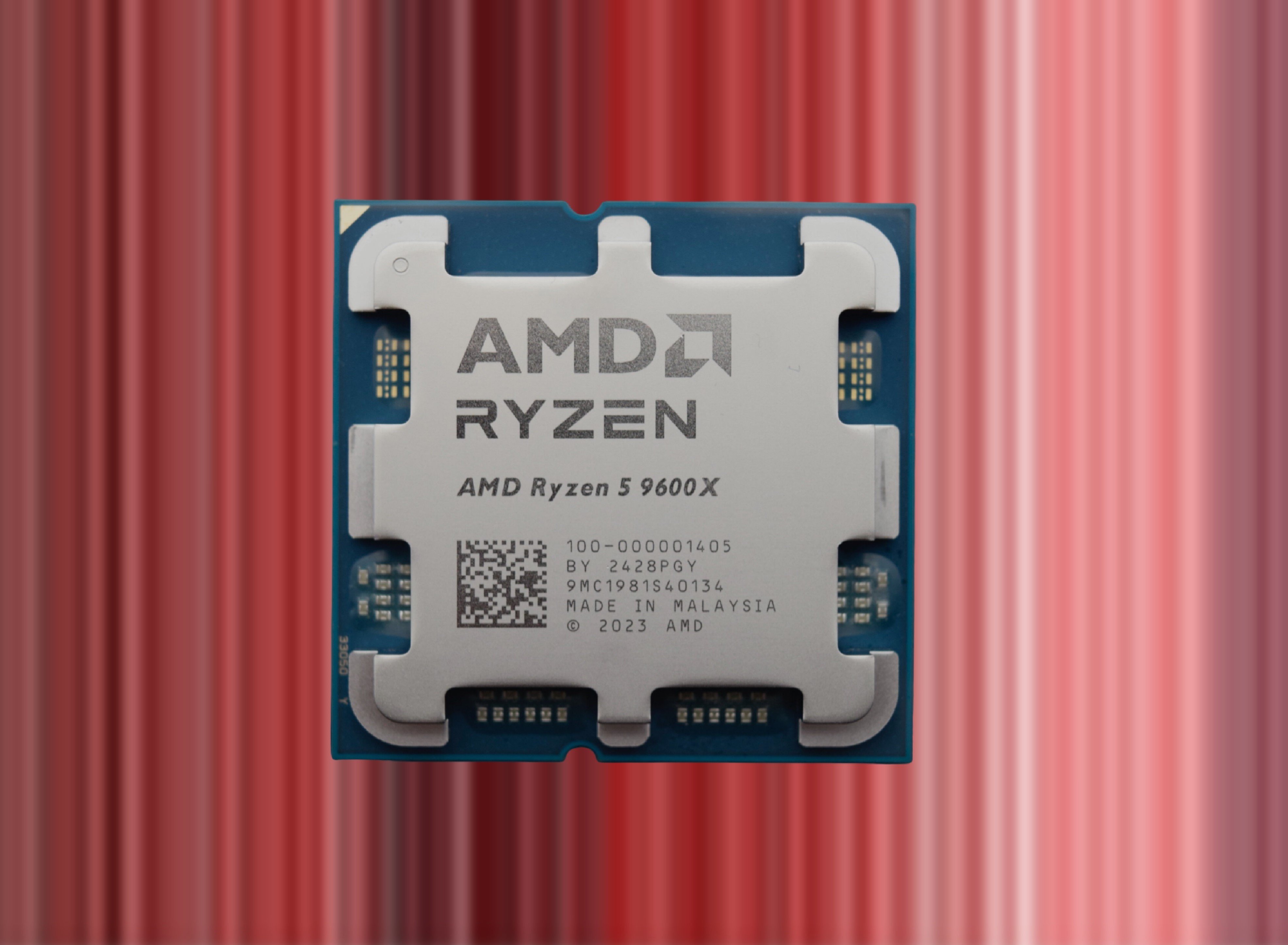 El AMD Ryzen 5 9600X tiene seis núcleos, 12 hilos y un boost clock de 5,4 GHz. (Fuente de la imagen: Notebookcheck, Pierre Bamin en Unsplash, editado)