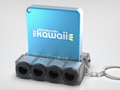 La &#039;Kawaii&#039; contará con una base personalizada para conectar hasta cuatro mandos de Gamecube. (Fuente: BitBuilt)