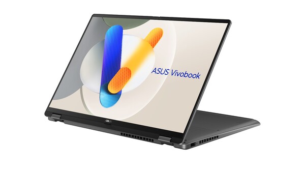 El Asus Vivobook 16 Flip tiene una pantalla OLED Lumina. (Fuente de la imagen: Asus)