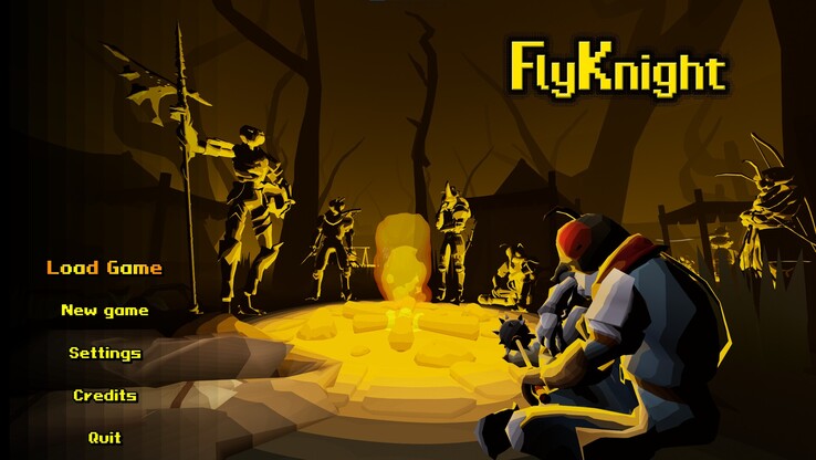 FlyKnight también permite a los jugadores personalizar su equipo y construir un personaje completamente único. (Fuente de la imagen: Steam)