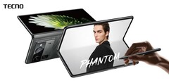 El Tecno Phantom V Fold 2 es más delgado y ligero que su predecesor. (Fuente de la imagen: Tecno)