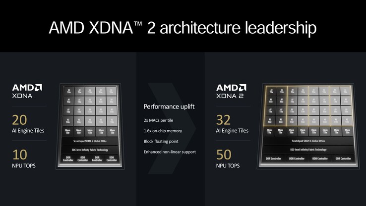 Visión general de AMD XDNA2 (fuente: AMD)