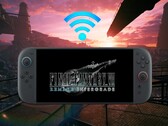 Final Fantasy 7 Remake Intergrade Switch 2 mostrado con el símbolo WiFi (Fuente de la imagen: Nintendo of America, Square Enix con ediciones)