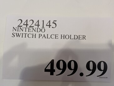 Supuesto marcador de posición del precio de Switch 2. (Fuente de la imagen: Famiboards)