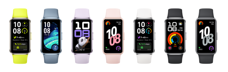 La Huawei Band 10 estará disponible en siete colores. (Fuente de la imagen: Huawei)