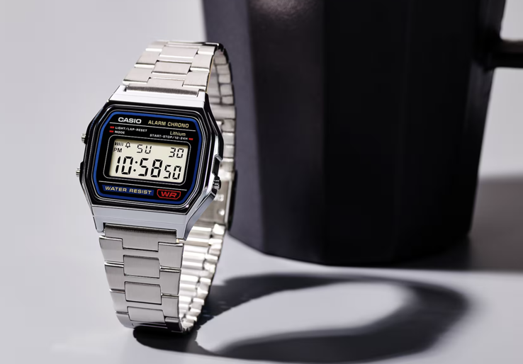 El reloj de pulsera Casio A158WA-1. (Fuente de la imagen: Casio)