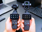 Osmo Pocket 3 (izquierda) junto al Osmo Pocket 4P (derecha).
