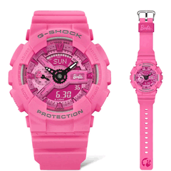 El reloj Casio G-Shock GMA-S110BE-4A Barbie de edición limitada funciona con una pila CR1220, con una duración estimada de 2 años (Fuente de la imagen: Casio)