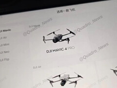 El Mavic 4 Pro es uno de los varios drones de consumo que DJI tiene previsto lanzar a finales de este año. (Fuente de la imagen: @Quadro_News)