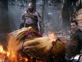 Una captura de pantalla de la secuencia introductoria de Laufey en «God of War»