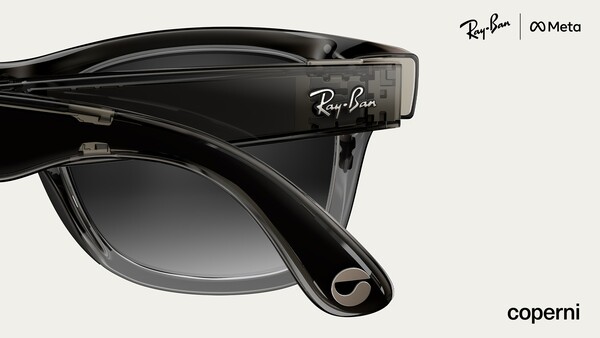 Las gafas Ray-Ban Meta x Coperni Limited Edition tienen una montura negra transparente. (Fuente de la imagen: Meta)