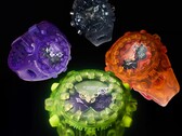 El G-Shock GA-V01SKE "Pack Transparente" En el sentido de las agujas del reloj desde arriba: GA-V01SKE-8A, GA-V01SKE-4A, GA-V01SKE-3A, GA-V01SKE-6A