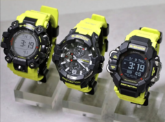 De izquierda a derecha, el Casio GW-9500MRY-1A9 Mudman, GR-B300RY-1A9 GravityMaster, GPR-H1000RY-1A9 RangeMan. (Fuente de la imagen: @geesgshock en Instagram))