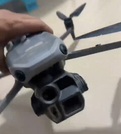 Varios filtradores han proporcionado un primer vistazo al Mavic 4 Enterprise. (Fuente de la imagen: vía @OsitaLV)