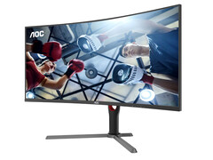 El último monitor para juegos de 34 pulgadas de AOC combina una resolución de 1440p con una frecuencia de refresco de 180 Hz. (Fuente de la imagen: AOC)