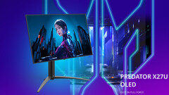 Acer presenta el monitor OLED para juegos Predator X27U F3 (Fuente de la imagen: Acer [editado])