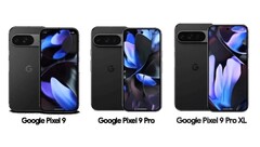 La serie Pixel 9 tendrá biseles de pantalla delgados, al menos en forma de candy bar. (Fuente de la imagen: Evan Blass)