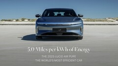 El nuevo Lucid Air recorre 420 millas con una batería de 84 kWh (Fuente de la imagen: Lucid)