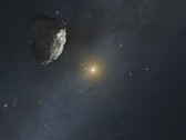Impresión artística de un asteroide del cinturón de Kuiper