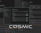 La actualización Cosmic Alpha 2 de System76 introdujo un montón de cambios de usabilidad y personalización en el incipiente entorno de escritorio. (Fuente de la imagen: System76 - editado)