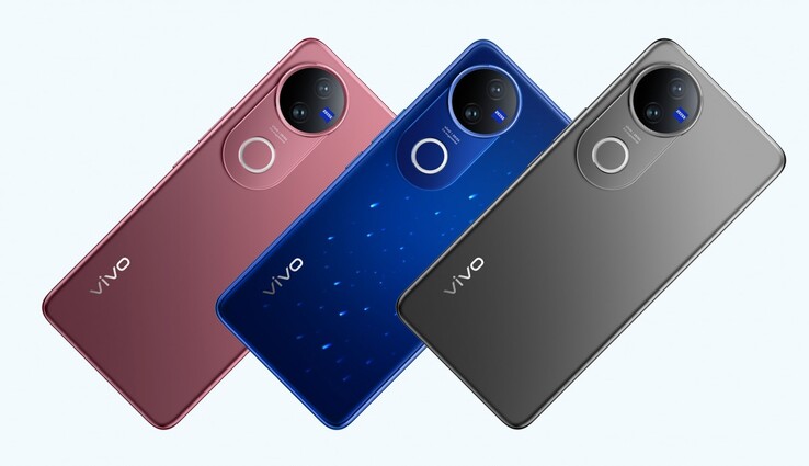 El V50 en los 3 nuevos colores. (Fuente: Vivo)