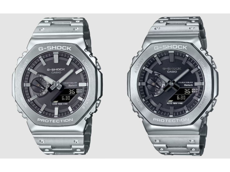 La Casio GM-B2100SD-1A (izquierda) y la GM-B2100D-1A (derecha). (Fuente de la imagen: Casio)