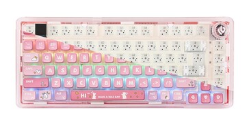 El teclado mecánico Epomaker X Leobog K81 rosa tiene claras intenciones de configuración acogedora. (Fuente de la imagen: Epomaker - editado)