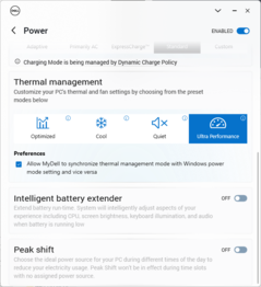 Configuración del perfil de energía de Dell