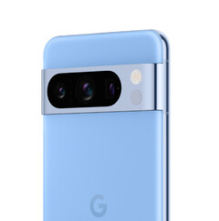 El Pixel 8 Pro en su combinación de colores Sky. (Fuente de la imagen: Google vía @Za_Raczke)