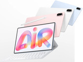 El MatePad Air 2026 tiene un precio a partir de 799 € en la UE. En la imagen: una fotografía promocional en la que se muestran diferentes colores y el accesorio de teclado.