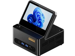 El mini PC G-Flip está equipado con una pantalla plegable (Fuente de la imagen: Aoostar)