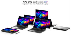 GPD Duo contará con dos paneles OLED de 13,3 pulgadas de Samsung (Fuente de la imagen: GPD)