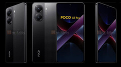 Un render del &quot;POCO X7 Pro&quot;. (Fuente de la imagen: 91Mobiles)