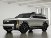 El Kia Telluride 2027 que aparece en la imagen, en el acabado «Ivory Silver»