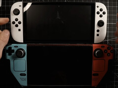 Puede que la Nintendo Switch 2 se quede un poco corta en anchura respecto a la Steam Deck. (Fuente de la imagen: SwitchUp)