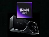 Applela M4 Max de Nvidia intercambia golpes con la GPU RTX 4070 de sobremesa en el benchmark Blender. (Fuente de la imagen: Apple, Nvidia)