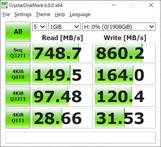 USB-C frontal (Alienware 13, MAC): Crystaldiskmark 6