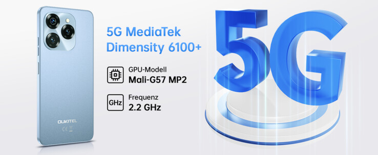 El SoC instalado es compatible con las redes móviles 5G. (Fuente de la imagen: Oukitel)