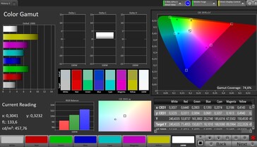 CalMAN Espacio de color AdobeRGB (perfil de color Estándar)