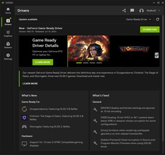 Notificación y detalles de la actualización del controlador 560.70 Game Ready de Nvidia GeForce (Fuente: Propia)