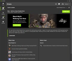 Nvidia GeForce Notas de actualización del controlador Game Ready 560.94 en la aplicación de Nvidia (Fuente de la imagen: Propia)