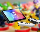 Nintendo lanzó la Switch OLED en octubre de 2021 a un precio recomendado de 350 dólares. (Fuente de la imagen: Nintendo, Ryan Quintal en Unsplash, editado)