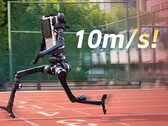 El humanoide H1 de Unitree alcanzó una velocidad máxima de 10,1 m/s en un sprint, pero aún así quedó claramente por detrás de Usain Bolt en el tiempo total de los 100 metros.