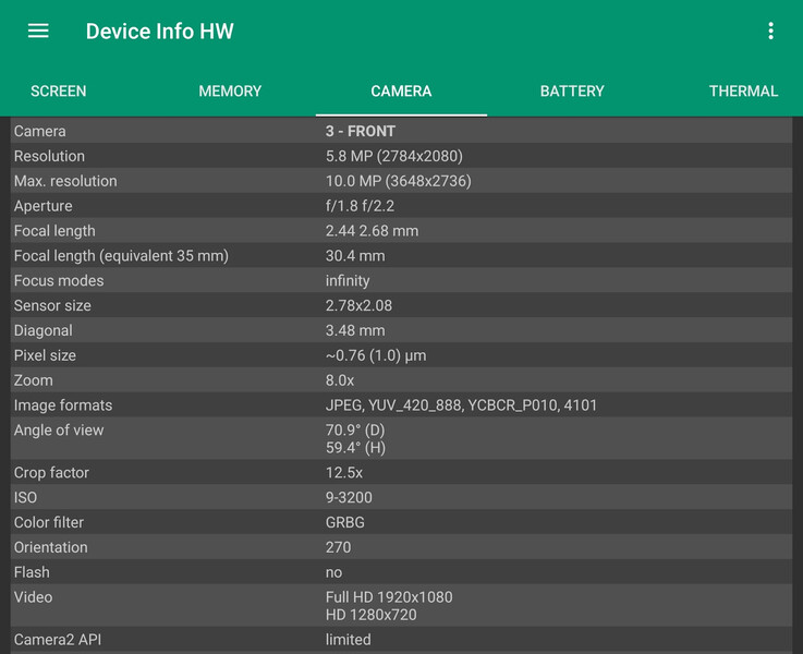 La Sony IMX564. (Fuente de la imagen: Notebookcheck)