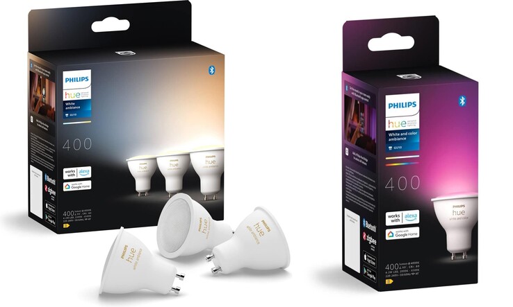 Embalaje de las supuestamente nuevas bombillas inteligentes Philips Hue GU10. (Fuente de la imagen: Hueblog)