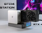 La base Beelink EX eGPU se conecta a una ranura PCIe 4.0 x8 de mini PC compatibles (Fuente de la imagen: ETA Prime)