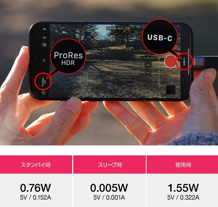 El Hacray MagDrive permite a los usuarios de iPhone Apple grabar vídeos en el modo ProRes 4K120 de máxima calidad. (Fuente de la imagen: Hacray)