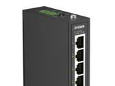 El DIS-100E-05 ofrece cuatro puertos Fast Ethernet