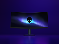 El Alienware AW3425DWM (imágenes) viene con una resolución de 3440x1440. (Fuente de la imagen: Alienware)